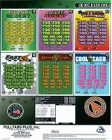 $2 Bucks Each! Lot of 10 Vintage Punch Board Seal Jack Pot Bingo Game Cards 